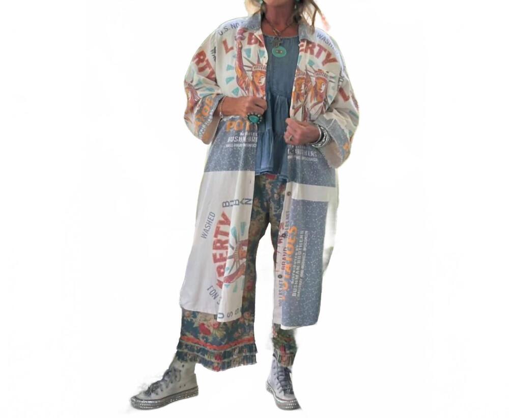 NEW JADED GYPSY never ending fields duster in liberty
